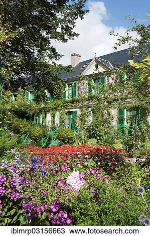 "House, Claude Monet Garden, Giverny, Departement Eure, Haute-Normandie, France, Europe" View Large Photo Image Stock Image - "House, Claude Monet Garden, Giverny, Departement Eure, Haute-Normandie, France, Europe". Fotosearch