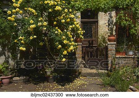 "House entrance, Autoire, labelled as a Les Plus Beaux Villages de France or The Most Beautiful Villages of France, Midi-Pyrenees Region, Lot Department, France, Europe" View Large Photo Image Stock Image - "House entrance, Autoire, labelled as a Les Plus Beaux Villages de France or The Most Beautiful Villages of France, Midi-Pyrenees Region, Lot Department, France, Europe". Fotosearch