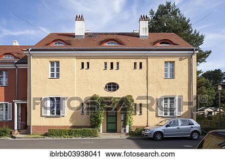 "House, Gartenstadt Falkenberg housing estate, also Tuschkastensiedlung, UNESCO World Heritage Site, Bohnsdorf, Berlin, Germany, Europe" View Large Photo Image Stock Image - "House, Gartenstadt Falkenberg housing estate, also Tuschkastensiedlung, UNESCO World Heritage Site, Bohnsdorf, Berlin, Germany, Europe". Fotosearch