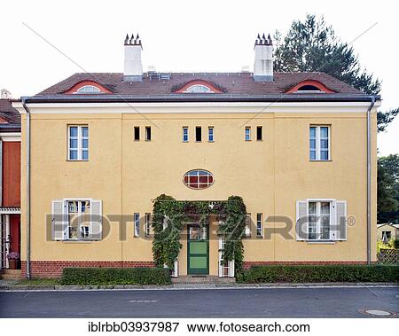 "House, Gartenstadt Falkenberg housing estate, also Tuschkastensiedlung, UNESCO World Heritage Site, Bohnsdorf, Berlin, Germany, Europe" View Large Photo Image Stock Photo - "House, Gartenstadt Falkenberg housing estate, also Tuschkastensiedlung, UNESCO World Heritage Site, Bohnsdorf, Berlin, Germany, Europe". Fotosearch