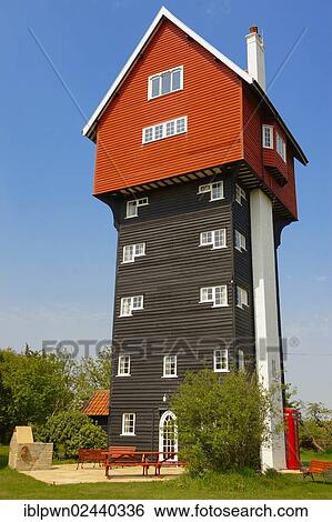 "House in the clouds, eccentric tourist house, Thorpness, Suffolk, England, United Kingdom, Europe" View Large Photo Image Stock Photograph - "House in the clouds, eccentric tourist house, Thorpness, Suffolk, England, United Kingdom, Europe". Fotosearch