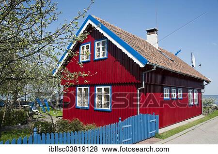 "House, Nida, Curonian Spit, Lithuania, Baltic States, Europe" View Large Photo Image Stock Photo - "House, Nida, Curonian Spit, Lithuania, Baltic States, Europe". Fotosearch