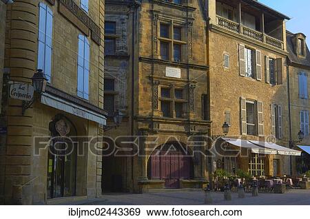 Stock Photo - "House of La Boetie, Sarlat or Sarlat-la-Caneda, Dordogne, Aquitaine, France, Europe". Fotosearch