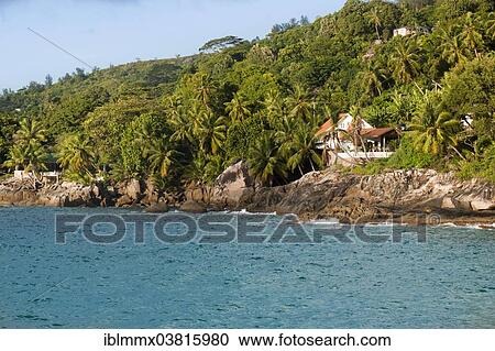 "House on the coast, Beau Vallon, Mahe, Seychelles, Africa" View Large Photo Image Stock Image - "House on the coast, Beau Vallon, Mahe, Seychelles, Africa". Fotosearch