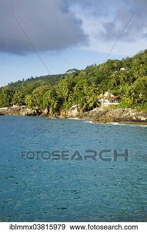 "House on the coast, Beau Vallon, Mahe, Seychelles, Africa" View Large Photo Image Stock Photo - "House on the coast, Beau Vallon, Mahe, Seychelles, Africa". Fotosearch