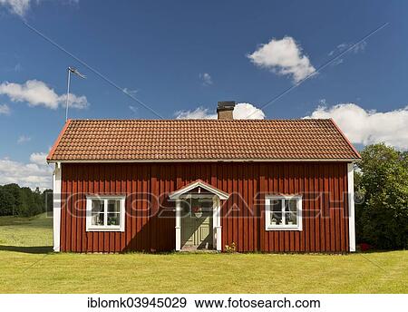 "House painted Falu red, Smaland, Sweden, Europe" View Large Photo Image Stock Photo - "House painted Falu red, Smaland, Sweden, Europe". Fotosearch