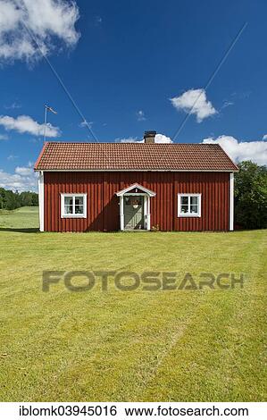 "House painted Falu red, Smaland, Sweden, Europe" View Large Photo Image Stock Photograph - "House painted Falu red, Smaland, Sweden, Europe". Fotosearch