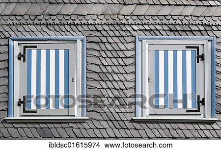 "House with slate facade and shutters, Goslar, Lower Saxony, Germany, Europe" View Large Photo Image Picture - "House with slate facade and shutters, Goslar, Lower Saxony, Germany, Europe". Fotosearch