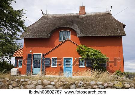"House with thatched roof, Graswarder, Heiligenhafen, Schleswig-Holstein, Germany, Europe" View Large Photo Image Stock Photo - "House with thatched roof, Graswarder, Heiligenhafen, Schleswig-Holstein, Germany, Europe". Fotosearch