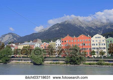 "Houses along the Inn River, Mariahilf, Innsbruck, Tyrol, Austria, Europe" View Large Photo Image Stock Image - "Houses along the Inn River, Mariahilf, Innsbruck, Tyrol, Austria, Europe". Fotosearch