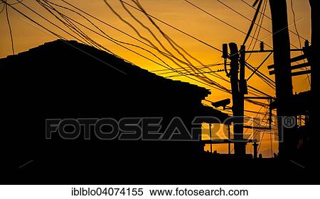 "Houses and electric power lines in backlight, Trinidad, Cuba, North America" View Large Photo Image Stock Photography - "Houses and electric power lines in backlight, Trinidad, Cuba, North America". Fotosearch