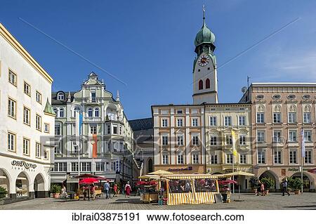 "Houses and parish church of St. Nicholas, Max-Joseph-Platz, Rosenheim, Upper Bavaria, Bavaria, Germany, Europe" View Large Photo Image Stock Image - "Houses and parish church of St. Nicholas, Max-Joseph-Platz, Rosenheim, Upper Bavaria, Bavaria, Germany, Europe". Fotosearch