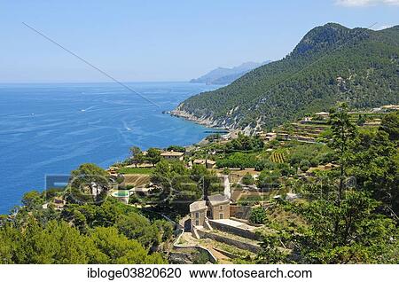 "Houses and terraces in the village of Banyalbufar, Sierra de Tramuntana, Majorca, Balearic Islands, Mediterranean, Spain, Europe" View Large Photo Image Stock Image - "Houses and terraces in the village of Banyalbufar, Sierra de Tramuntana, Majorca, Balearic Islands, Mediterranean, Spain, Europe". Fotosearch