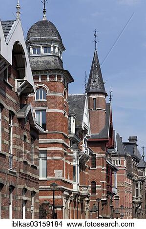"Houses built in different architectural styles, Zurenborg, Antwerpen, Flemish Region, Belgium, Europe" View Large Photo Image Picture - "Houses built in different architectural styles, Zurenborg, Antwerpen, Flemish Region, Belgium, Europe". Fotosearch