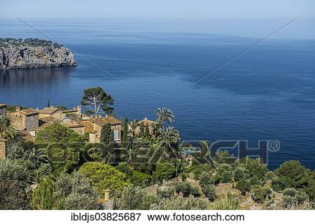 "Houses by the sea, Lluc Alcari, near Soller, Majorca, Balearic Islands, Spain, Europe" View Large Photo Image Stock Photo - "Houses by the sea, Lluc Alcari, near Soller, Majorca, Balearic Islands, Spain, Europe". Fotosearch