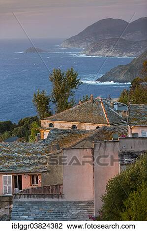 "Houses in Pino, Cap Corse, Haute-Corse, Corsica, France, Europe" View Large Photo Image Stock Image - "Houses in Pino, Cap Corse, Haute-Corse, Corsica, France, Europe". Fotosearch