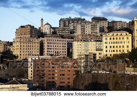 "Houses in the old town, Genoa, Liguria, Italy, Europe" View Large Photo Image Stock Photography - "Houses in the old town, Genoa, Liguria, Italy, Europe". Fotosearch