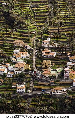 "Houses in the valley, Lomo del Moral, La Gomera, Canary Islands, Spain, Europe" View Large Photo Image Stock Image - "Houses in the valley, Lomo del Moral, La Gomera, Canary Islands, Spain, Europe". Fotosearch