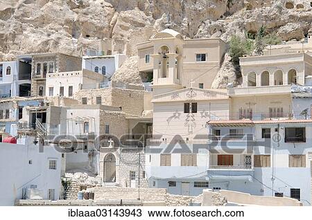 "Houses in the village of Ma'loula, Syria, Asia" View Large Photo Image Stock Image - "Houses in the village of Ma'loula, Syria, Asia". Fotosearch