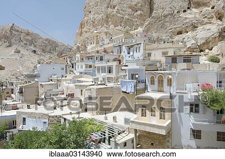 "Houses of Ma'loula, Ma'loula, Syria, Asia" View Large Photo Image Stock Image - "Houses of Ma'loula, Ma'loula, Syria, Asia". Fotosearch