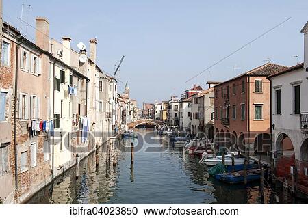 "Houses on the Canal Vena in the historic centre, Chioggia, Veneto, Italy, Europe" View Large Photo Image Stock Image - "Houses on the Canal Vena in the historic centre, Chioggia, Veneto, Italy, Europe". Fotosearch