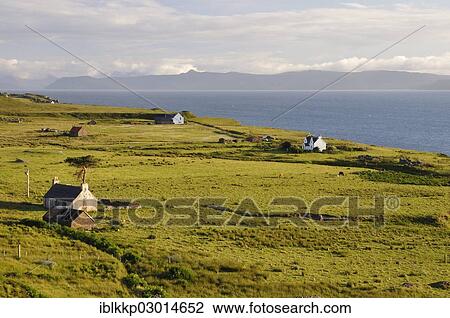 "Houses on the coast of the Atlantic Ocean, Northern Highlands, Highlands, Sutherland County, Highland, Scotland, United Kingdom, Europe" View Large Photo Image Stock Image - "Houses on the coast of the Atlantic Ocean, Northern Highlands, Highlands, Sutherland County, Highland, Scotland, United Kingdom, Europe". Fotosearch