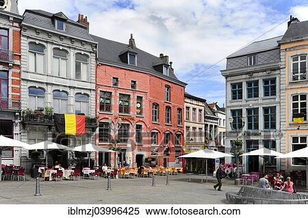"Houses on the Grand Place, historic centre, Mons, Bergen, European Capital of Culture in 2015, Hainaut, Wallonia, Belgium, Europe" View Large Photo Image Stock Photography - "Houses on the Grand Place, historic centre, Mons, Bergen, European Capital of Culture in 2015, Hainaut, Wallonia, Belgium, Europe". Fotosearch