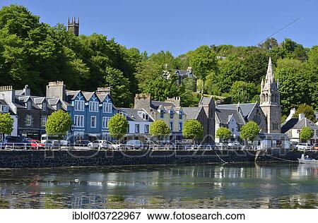 "Houses on the harbour, Tobermory, Isle of Mull, Scotland, United Kingdom, Europe" View Large Photo Image Stock Photo - "Houses on the harbour, Tobermory, Isle of Mull, Scotland, United Kingdom, Europe". Fotosearch