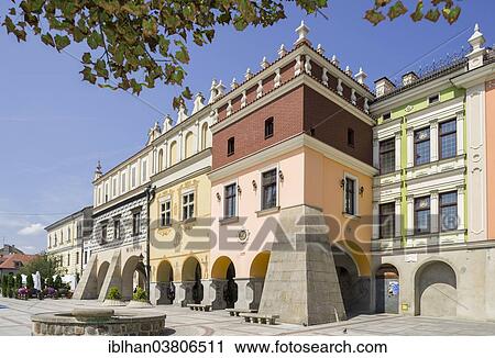 "Houses on the market square, Tarnow, Lesser Poland Voivodeship, Poland, Europe" View Large Photo Image Stock Image - "Houses on the market square, Tarnow, Lesser Poland Voivodeship, Poland, Europe". Fotosearch
