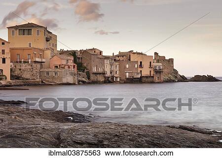 "Houses on the sea, Erbalunga, Corsica, France, Europe" View Large Photo Image Stock Image - "Houses on the sea, Erbalunga, Corsica, France, Europe". Fotosearch