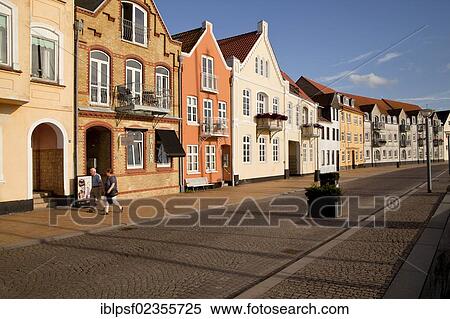"Houses on the waterfront promenade in Sonderborg, Denmark, Europe" View Large Photo Image Stock Photography - "Houses on the waterfront promenade in Sonderborg, Denmark, Europe". Fotosearch
