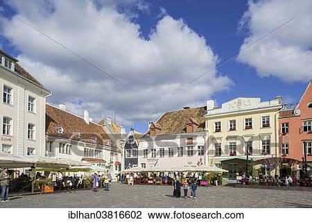 "Houses on Town Hall Square, Vanalinn, Tallinn, Harju, Estonia, Europe" View Large Photo Image Stock Image - "Houses on Town Hall Square, Vanalinn, Tallinn, Harju, Estonia, Europe". Fotosearch