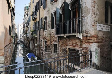 "Houses, Ponte del Cristo o del Tentor, bridge over the canal Rio de la Pergola o Ca' Pesaro, Santa Croce quarter, Venice, Venezia, Veneto, Italy, Europe" View Large Photo Image Stock Photo - "Houses, Ponte del Cristo o del Tentor, bridge over the canal Rio de la Pergola o Ca' Pesaro, Santa Croce quarter, Venice, Venezia, Veneto, Italy, Europe". Fotosearch