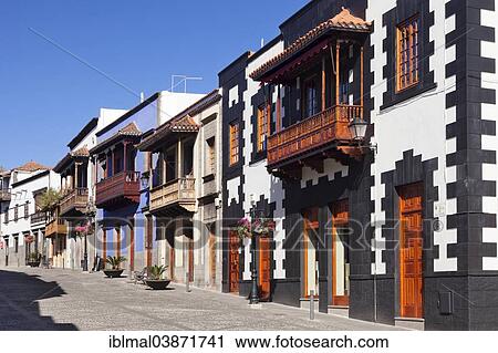"Houses with traditional wooden balconies, Teror, Gran Canaria, Canary Islands, Spain, Europe" View Large Photo Image Stock Image - "Houses with traditional wooden balconies, Teror, Gran Canaria, Canary Islands, Spain, Europe". Fotosearch