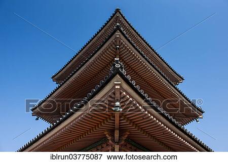 Stock Photo - "Huge pagoda in the Kiyomizu-dera temple, UNESCO World Heritage Site, Kyoto, Japan, Asia". Fotosearch