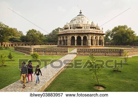 "Humayun's Tomb, Tomb of Isa Khan Niazi, UNESCO World Cultural Heritage Site, visitors, New Delhi, Delhi, India, Asia" View Large Photo Image Stock Photo - "Humayun's Tomb, Tomb of Isa Khan Niazi, UNESCO World Cultural Heritage Site, visitors, New Delhi, Delhi, India, Asia". Fotosearch