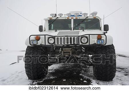 "Hummer converted to a Super Jeep in a winter landscape, Iceland, Europe" View Large Photo Image Picture - "Hummer converted to a Super Jeep in a winter landscape, Iceland, Europe". Fotosearch