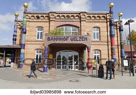 "Hundertwasser Train Station, Uelzen, Lower Saxony, Germany, Europe" View Large Photo Image Stock Photo - "Hundertwasser Train Station, Uelzen, Lower Saxony, Germany, Europe". Fotosearch