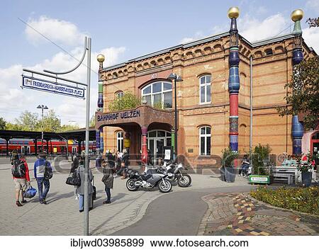 "Hundertwasser Train Station, Uelzen, Lower Saxony, Germany, Europe" View Large Photo Image Stock Photo - "Hundertwasser Train Station, Uelzen, Lower Saxony, Germany, Europe". Fotosearch