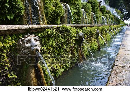 "Hundred Fountains, 1569, Villa d'Este, Unesco World Heritage Site, Tivoli, Italy, Europe" View Large Photo Image Stock Image - "Hundred Fountains, 1569, Villa d'Este, Unesco World Heritage Site, Tivoli, Italy, Europe". Fotosearch