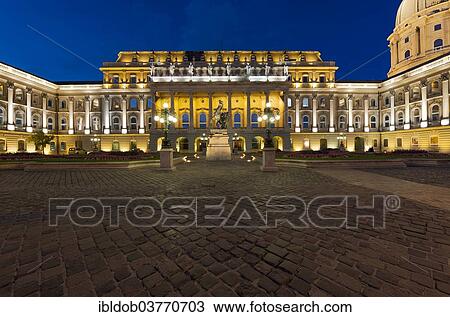 Stock Image - "Hungarian National Gallery on Castle Hill, Budapest, Hungary, Europe". Fotosearch