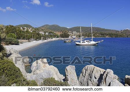 "Hurma Bay near Mazikoy, Gulf of Gokova, Mugla Province, Aegean, Turkey, Asia" View Large Photo Image Stock Image - "Hurma Bay near Mazikoy, Gulf of Gokova, Mugla Province, Aegean, Turkey, Asia". Fotosearch