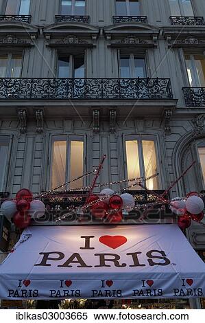 "I Love Paris souvenir shop with Christmas decorations, Avenue des Champs Elysees, 8th Arrondissement, Paris, Ile-de-France, France, Europe" View Large Photo Image Stock Photography - "I Love Paris souvenir shop with Christmas decorations, Avenue des Champs Elysees, 8th Arrondissement, Paris, Ile-de-France, France, Europe". Fotosearch