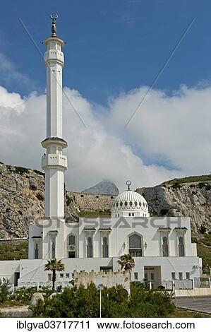 "Ibrahim-al-Ibrahim Mosque at Europa Point, Gibraltar, Gibraltar, United Kingdom, Europe" View Large Photo Image Stock Image - "Ibrahim-al-Ibrahim Mosque at Europa Point, Gibraltar, Gibraltar, United Kingdom, Europe". Fotosearch