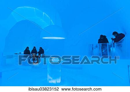 "Ice art, people sitting in the Icebar, Jukkasjarvi Icehotel, Lapland, Norrbotten County, Sweden, Scandinavia, Europe" View Large Photo Image Stock Image - "Ice art, people sitting in the Icebar, Jukkasjarvi Icehotel, Lapland, Norrbotten County, Sweden, Scandinavia, Europe". Fotosearch