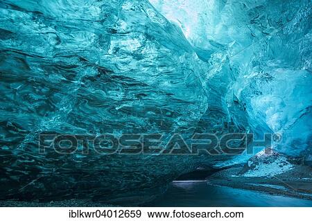 "Ice cave below the Vatnajokull glacier, Iceland, Europe" View Large Photo Image Stock Photo - "Ice cave below the Vatnajokull glacier, Iceland, Europe". Fotosearch