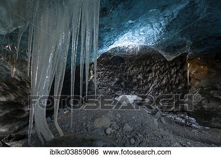 Stock Photograph - "Ice cave, Vatnajokull, Iceland, Europe". Fotosearch