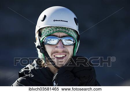 Stock Photography - "Ice climber on Grey Glacier, Torres del Paine National Park, Chile, South America". Fotosearch