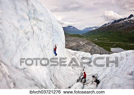 "Ice climbers at the Worthington Glacier, Alaska, USA" View Large Photo Image Stock Photograph - "Ice climbers at the Worthington Glacier, Alaska, USA". Fotosearch