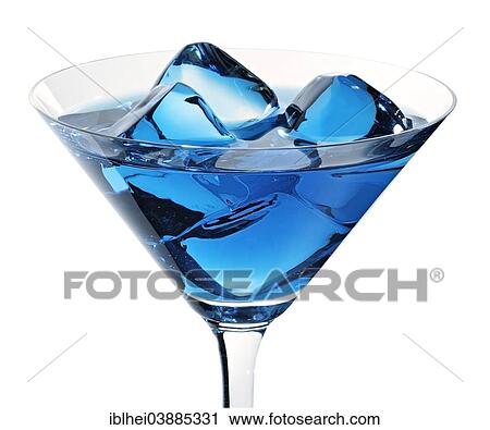 Ice cubes in a blue drink View Large Photo Image Stock Image - Ice cubes in a blue drink. Fotosearch